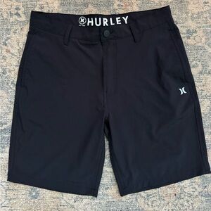 Hurley Men's Black button quick dry Athletic Shorts - Great for golf. Size 32